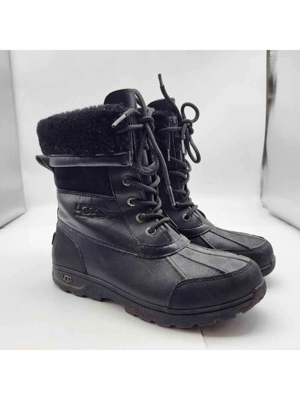 UGG Butte II Lace up boot SZ 5 EU 35 Women's Winter Combat Boot Gorp Grunge